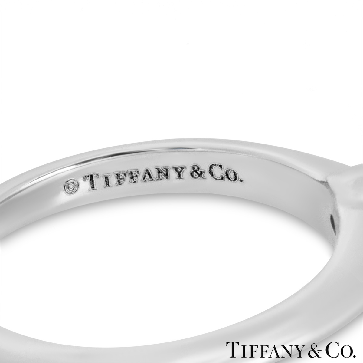 Tiffany & Co. Platinum Diamond Setting Ring 1.16ct I/VVS1 XXX